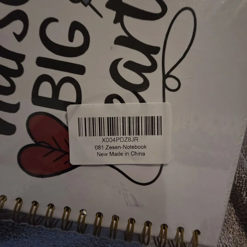 Spiral Bound Nurse Journal - Little Nurse Big Heart Patient Memories Journal NEW